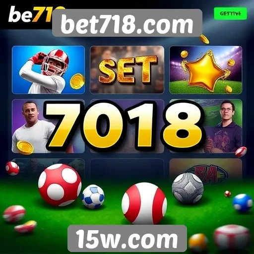 Variedade de jogos disponíveis em bet718.com
